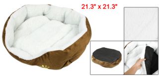 Indoor Warm Soft Fleece Pet Puppy Dog Cat Kitten Bed House Kennel 54x54cm