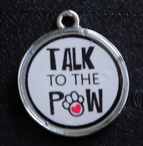 Talk to The Paw Designer Pet ID Tags Dog Cat Tag
