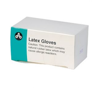 PhysiciansCare Disposable Latex Glove First Aid Refill, Lightly Powdered, No Talc, Med, 10/Box