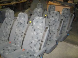 03 06 Dodge Sprinter Van Gray Cloth 2nd 3rd 4th Row Bench Seats Complete Set