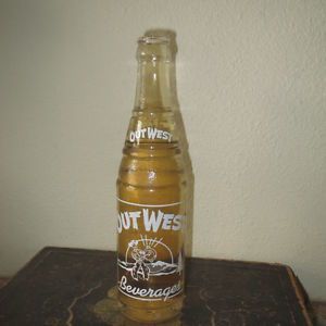RARE Out West Beverages Colorado Springs Colorado Soda Pop Bottle