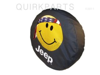 97 12 Jeep Wrangler or Liberty Tire Cover Smiley Face L