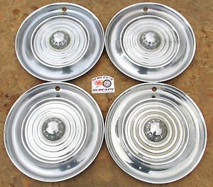 1956 Oldsmobile 88 98 Holiday Fiesta 15" Hubcaps Wheel Covers Set of 4