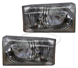New Replacement Headlight Assembly Pair for 99 04 Ford Super Duty Excursion