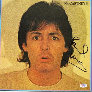 Paul McCartney The Beatles Signed Album Cover Auto Graded 10 PSA DNA U01344