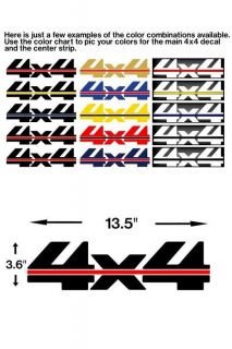 2 4x4 Truck Box Side Decals Chevy GMC Ford Dodge SK 4x4 1