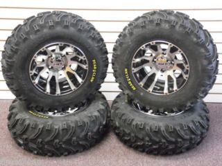 25" Yamaha Rhino Bear Claw ATV Tire C7 Deep Dish Wheel Kit Complete