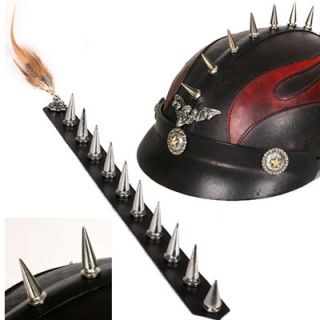 Motorcycle Harley Davidson Accessories for Helmet Cowhide with Spikes