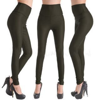 Sexy Lady High Waist Stretchy Faux Leather Look Tight Leggings Pants CLEARANCE