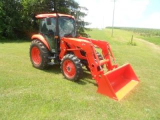 2013 Kubota M7040 4x4 Tractor with Cab Loader 30 Hours Warranty Remaining