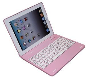 iPad 2 3 Wireless Bluetooth Keyboard Case Battery Cover Pink