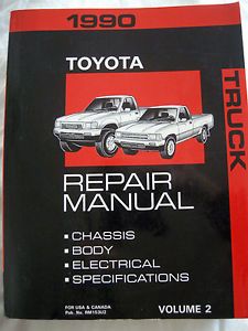 1990 Toyota Truck Factory Shop Repair Service Manual Engine Clutch Transmission