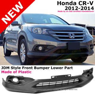 Honda CR V 12 14 JDM Style Conversion Front Lower Bumper Fog Light Cover Black