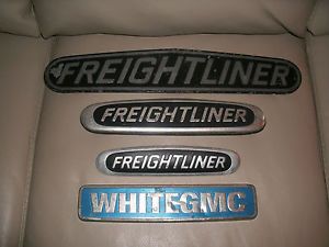 4 Truck Emblems Freightliner White GMC Truck Accessories Man Cave