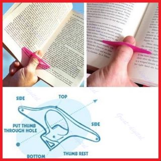 1 Pcs Multifunction Plastic Thumb Book Holder Book Marker