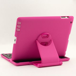 Bluetooth 360 Rotating Removable Keyboard Case Cover Stand for iPad 2 3 4