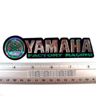 Yamaha Factory Racing Sticker Decal Emblem Reflective G