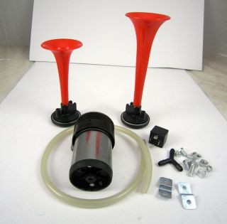  Complete Air Horn Kit Compact Compressor 12V Car Truck Accessories