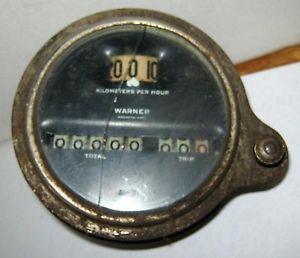 Antique Vintage Warner Stewart 1920 30 Speedometer Odometer Gauge Kilometer M7