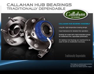 Front 1 New Callahan Left or Right Wheel Hub Bearing Assembly Chevy with ABS