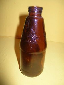 Old Brown Clear Glass Pony Budweiser Beer Bottle 77