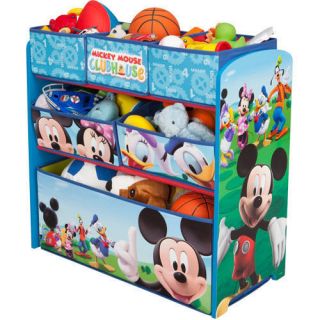 Disney Mickey Mouse Multi Bins Toy Organizer for Boys Boxes Storage Toddlers New