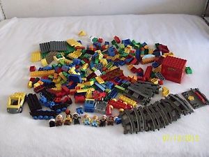 Huge Lot 300 Lego Duplo Building Blocks Figures Vehicles Track and More
