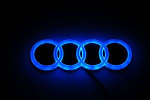 High Quality Blue Color LED Light Logo Emblem for Audi A3 Q5