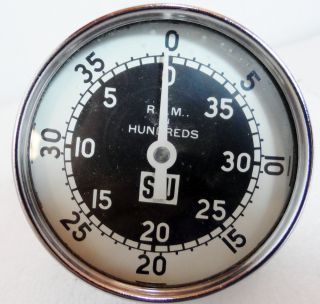Stewart Warner SW Model Unknown RPM Gauge Tachometer Tach Meter 0 4000 RPM R