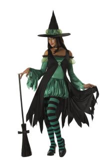 Wizard of oz Emerald Witch Teen Halloween Costume