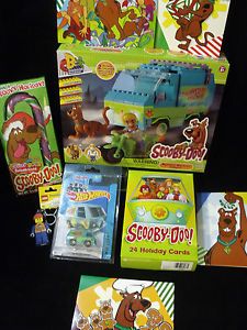 Scooby Doo Mystery Machine Building Block Playset Hot Wheels Lot Lego Cards