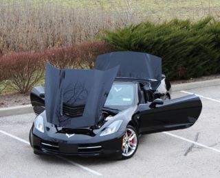Stingray Black No Export or Dealers Black Leather 3Lt Chrome Wheels Dual Exhaust