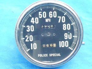 Vintage Harley Davidson Police Special Speedometer 1962 1967 Parts Only