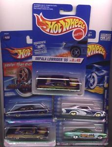 Hotwheels 1965 Chevy Impala Lot of 5 First Edition Lowrider Muscle Car