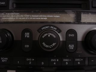 New 2008 09 2010 Honda Odyssey Radio Stereo 6 Disc Changer  CD Player XM DVD