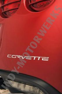 Corvette 05 13 C6 High End Stainless Steel Rear Emblem Bumper Letter Kit