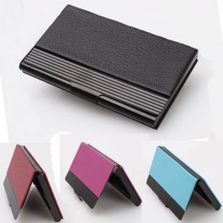 Classic Horizontal Design Men Business ID Credit Card Holder Case Bag 5 Color