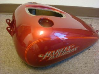 04 Harley Davidson Dyna Super Glide Custom Petrol Fuel Gas Tank Red