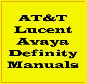 At T Lucent Avaya Definity at T Phone System Manuals Operations User's Guide CD