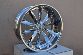 22" asanti AF505 Chrome Wheels Rims BMW 7 Series 745 750 Brand New Forgiato