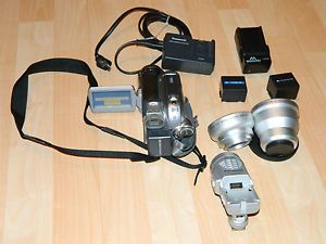 Panasonic PV GS 300 Mini DV Camcorder with DC Light and 2 HD Lenses
