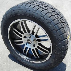 20" Black American Racing 901 Nitto Terra Grappler Tires Ford F 150 Expedition