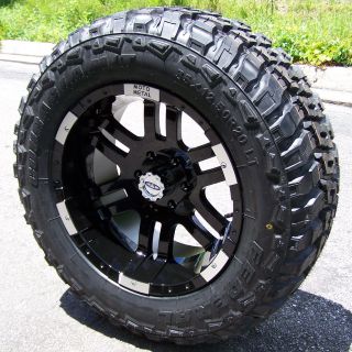 20" Black Moto Metal 951 Wheels 35" Federal M T Tires Ford F150 FX4 FX2 Ecoboost
