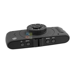 New Full HD 1080p H 264 Double Lens Car DVR Camcorder w 8 LED IR Night Vision
