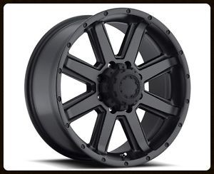 18" Ultra 195 Crusher Black Rims Nitto 285 60 18 Terra Grappler Tires Wheels