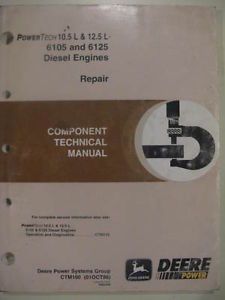 John Deere 9200 9300 9400 Tractor 744H Loader Engine Technical Repair Manual