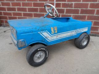 Old Vintage 1960s Pedal Car Pinto All Original Tires Seat Tires Horse Works
