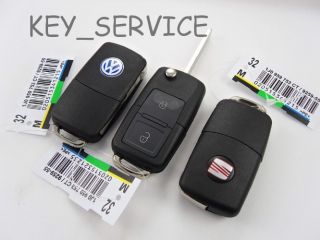 1J0 959 753 AG Ct 434 MHz New VW Seat Two 2 Button Flip Key Fob