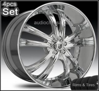22 Lexani Rims and Tires Wheels 5LUG Chevy Truck Camaro Impala Ad More