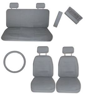 Grey Leather Seat Covers